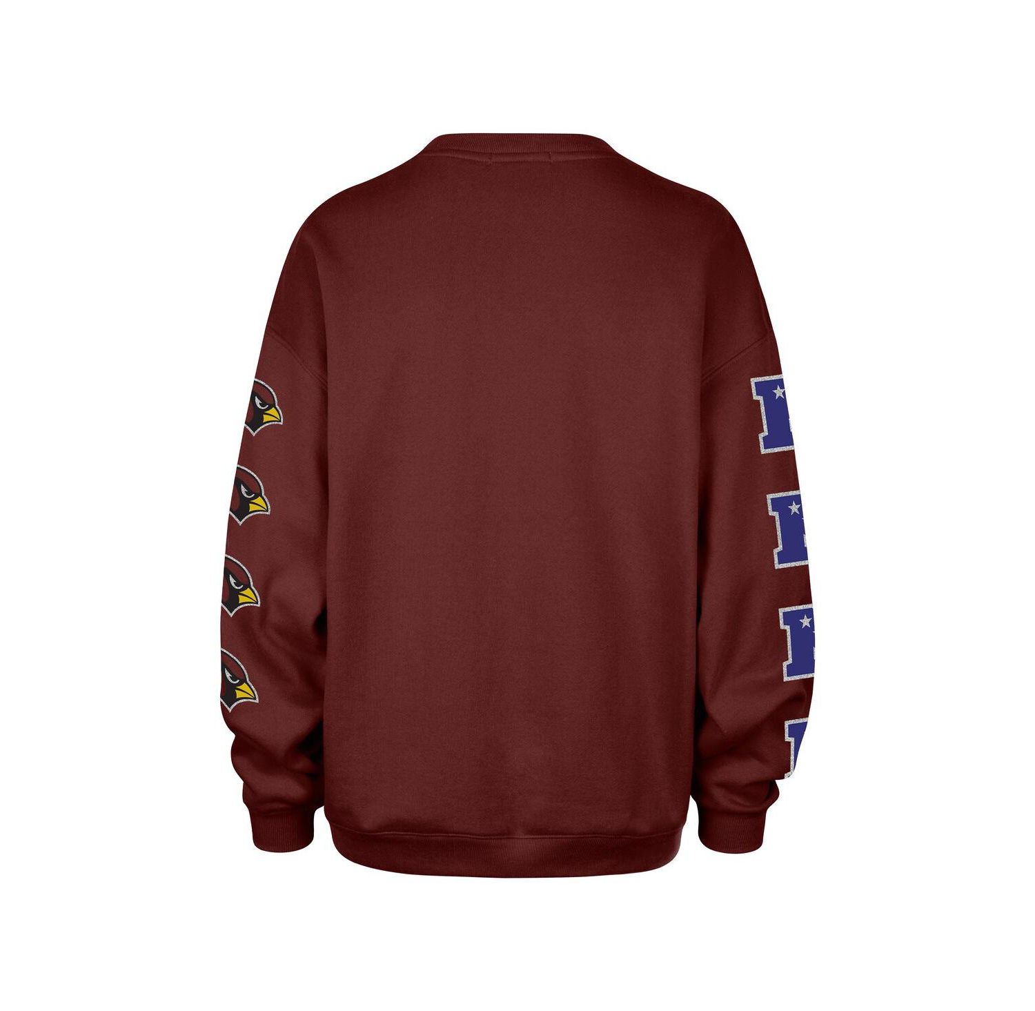 Women's Cardinal Arizona Cardinals Go Big Oversized Pullover Sweatshirt