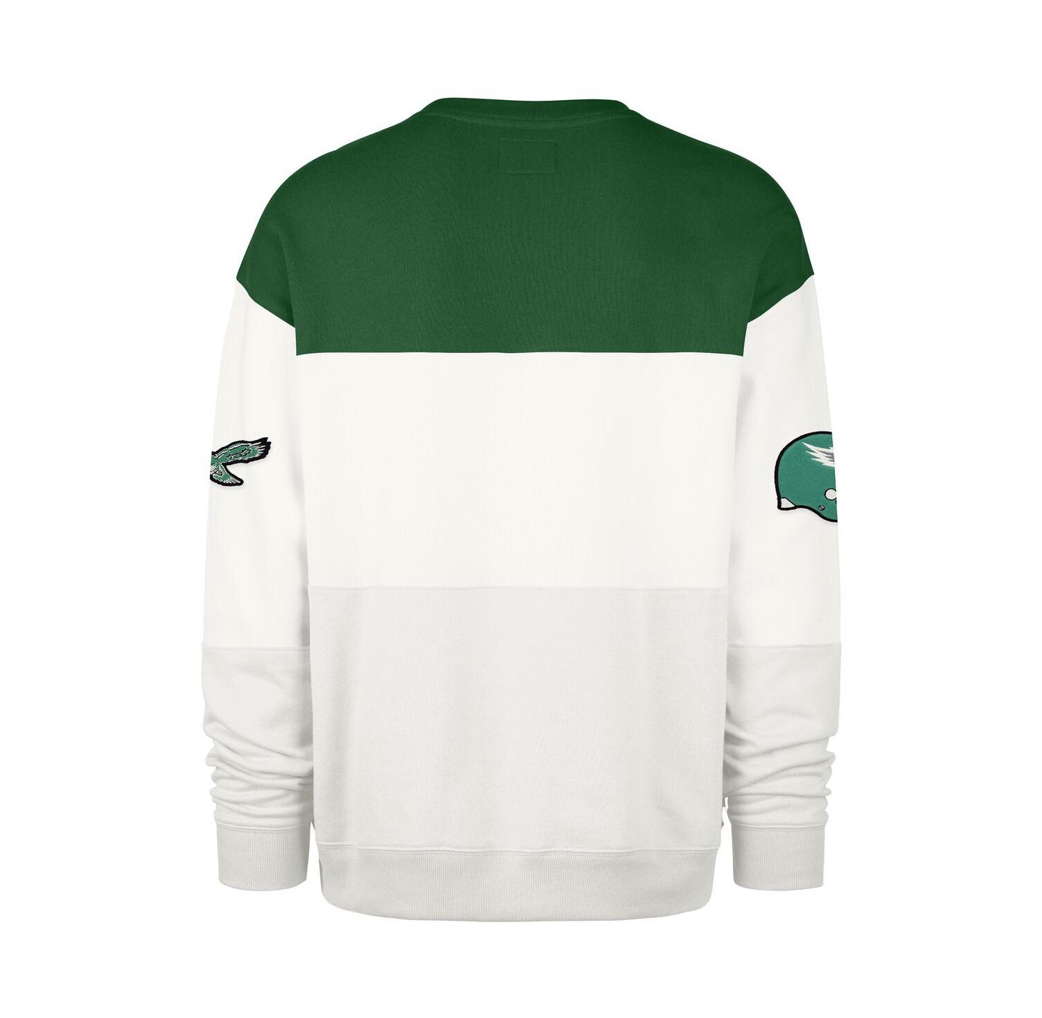 Men's Kelly Green/Cream Philadelphia Eagles Throwback Breeze Maximalist Sweatshirt