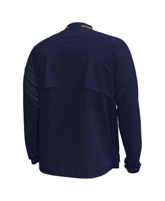 Men's Navy Notre Dame Fighting Irish Motivate Long Sleeve Quarter-Zip Jacket