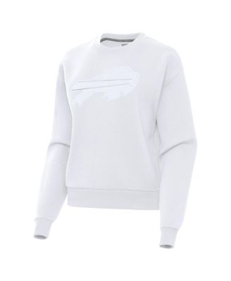 Women's White Buffalo Bills Victory Pullover Sweatshirt