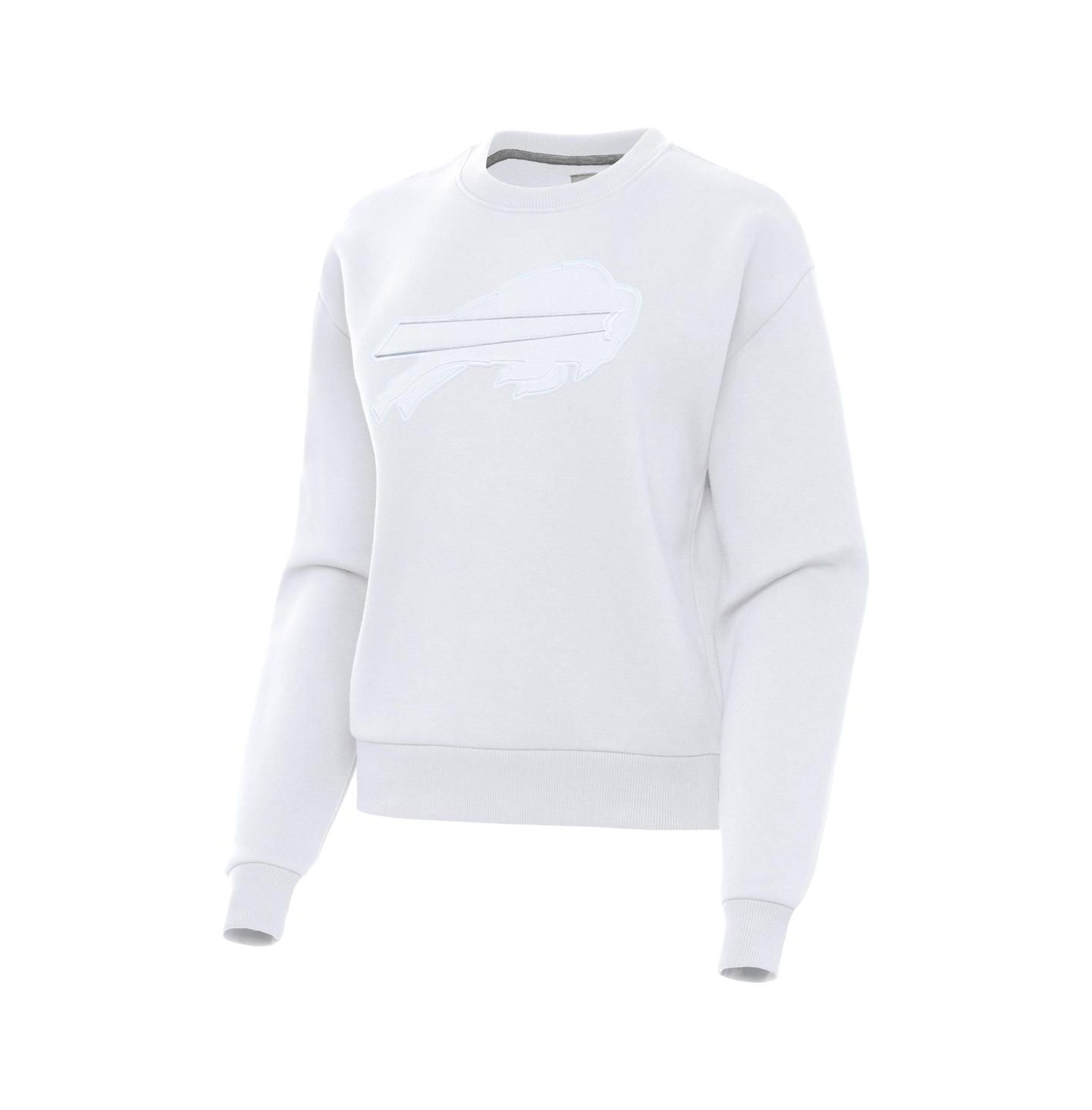 Женская толстовка Antigua White Buffalo Bills Victory Pullover — фото 2