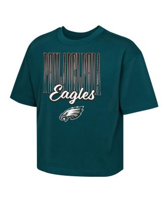 Outerstuff - Big Girls Midnight Green Philadelphia Eagles Big City Boxy T-Shirt