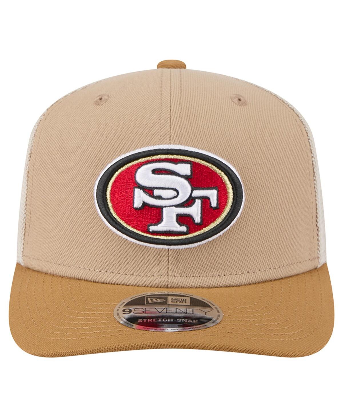 New Era Men's Light Beige San Francisco 49ers Two-tone Trucker 9seventy Adjustable Hat In Sand