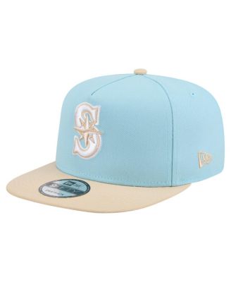 New Era - Men's Light Blue/Light Beige Seattle Mariners Color Pack A-Frame 9FIFTY Snapback Hat