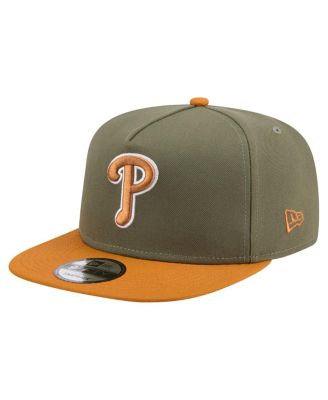 New Era - Men's Olive/Brown Philadelphia Phillies Color Pack A-Frame 9FIFTY Snapback Hat