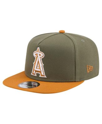 New Era - Men's Olive/Brown Los Angeles Angels Color Pack A-Frame 9FIFTY Snapback Hat