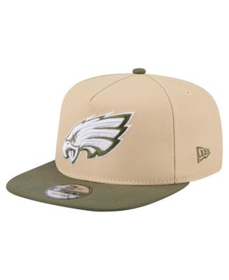 New Era - Men's Khaki/Olive Philadelphia Eagles Color Pack A-Frame 9FIFTY Snapback Hat