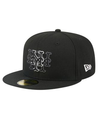 New Era - Men's Black New York Mets Tri-Hit 59FIFTY Fitted Hat