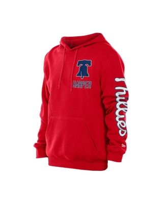 Men's Bryce Harper Red Philadelphia Phillies Design Lab Pullover Hoodie