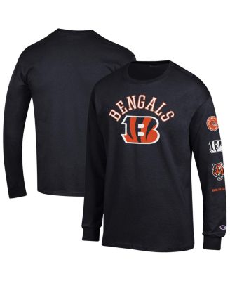 Champion - Men's Black Cincinnati Bengals Seal Long Sleeve T-Shirt