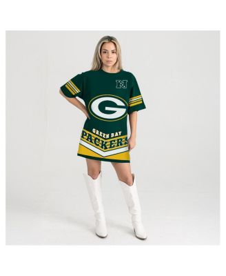 Women's Green Bay Packers Perfect Score Vintage T-Shirt Dress