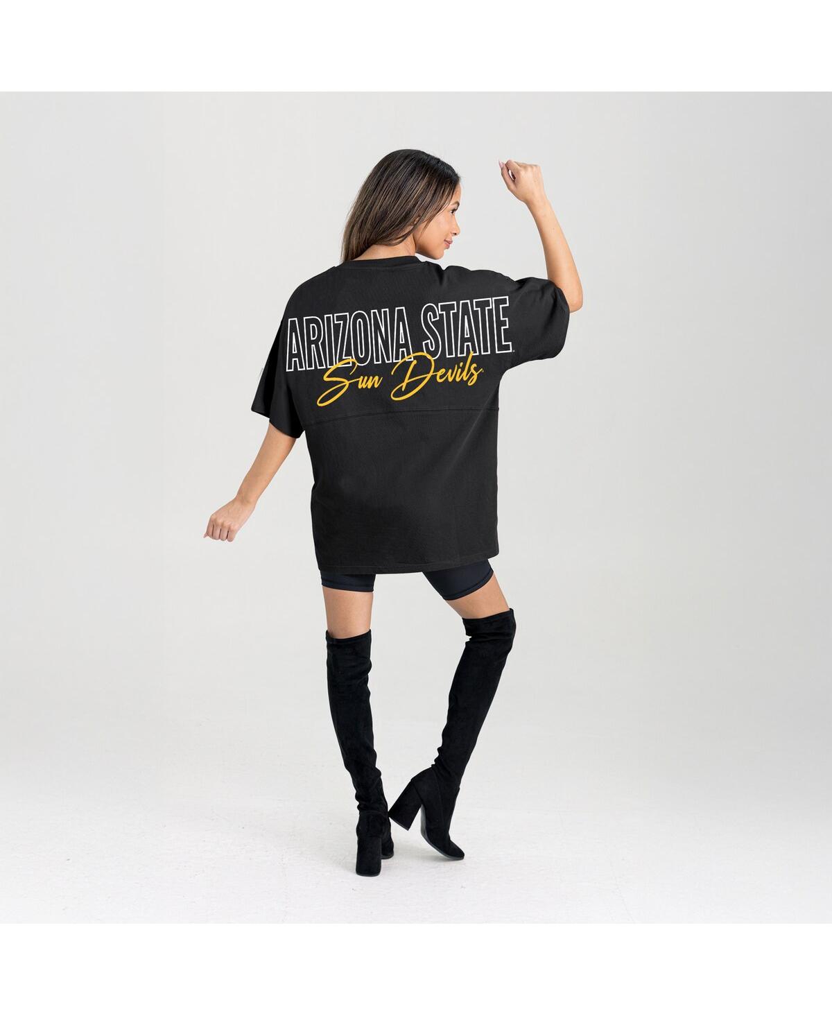 Gameday Couture Women's Black Arizona State Sun Devils Oversized Back At Ya T-shirt In Black