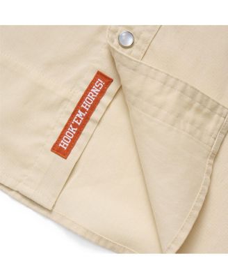 Men's Tan Texas Longhorns x Howler Brothers Gaucho Long Sleeve Full-Snap Shirt