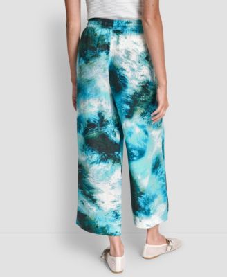 Women's Mid Rise Printed Pull-On Pants
