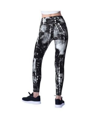Women's Black Atlanta Falcons Serena Tie-Dye Leggings