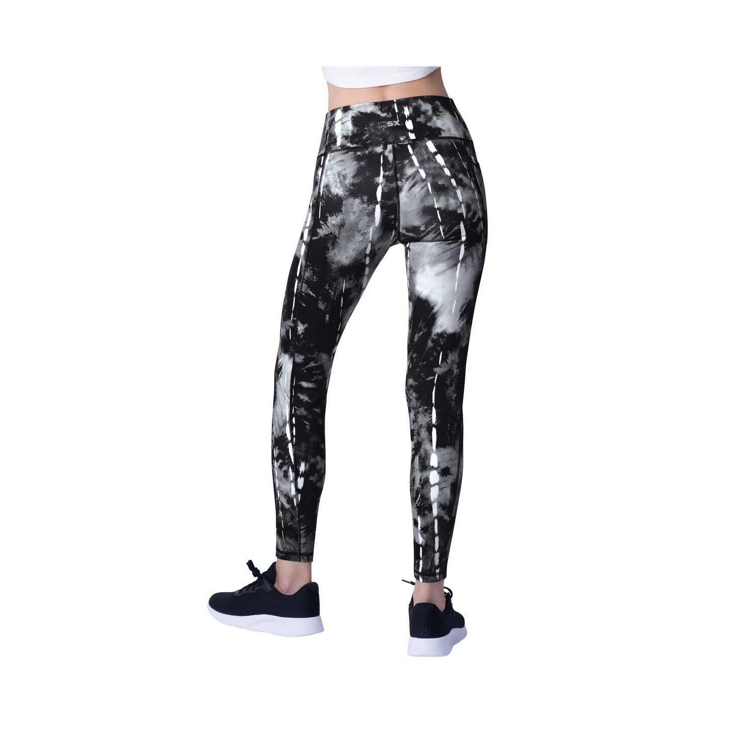 Women's Black Atlanta Falcons Serena Tie-Dye Leggings