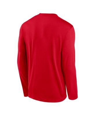 Men's Red Kansas City Chiefs Primetime Legend Icon Performance Long Sleeve T-Shirt