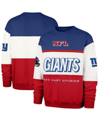 '47 Brand - Men's Royal/Red New York Giants Breeze Maximalist Sweatshirt