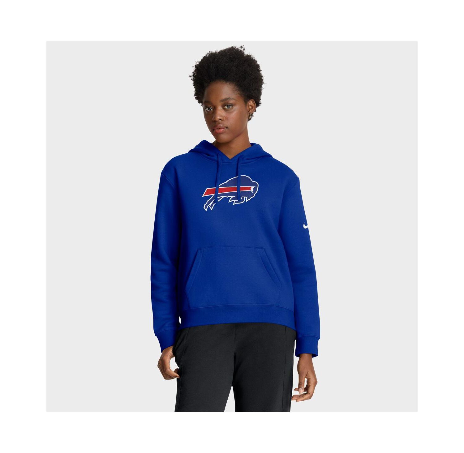 Women's Royal Buffalo Bills Club Fleece Pullover Hoodie