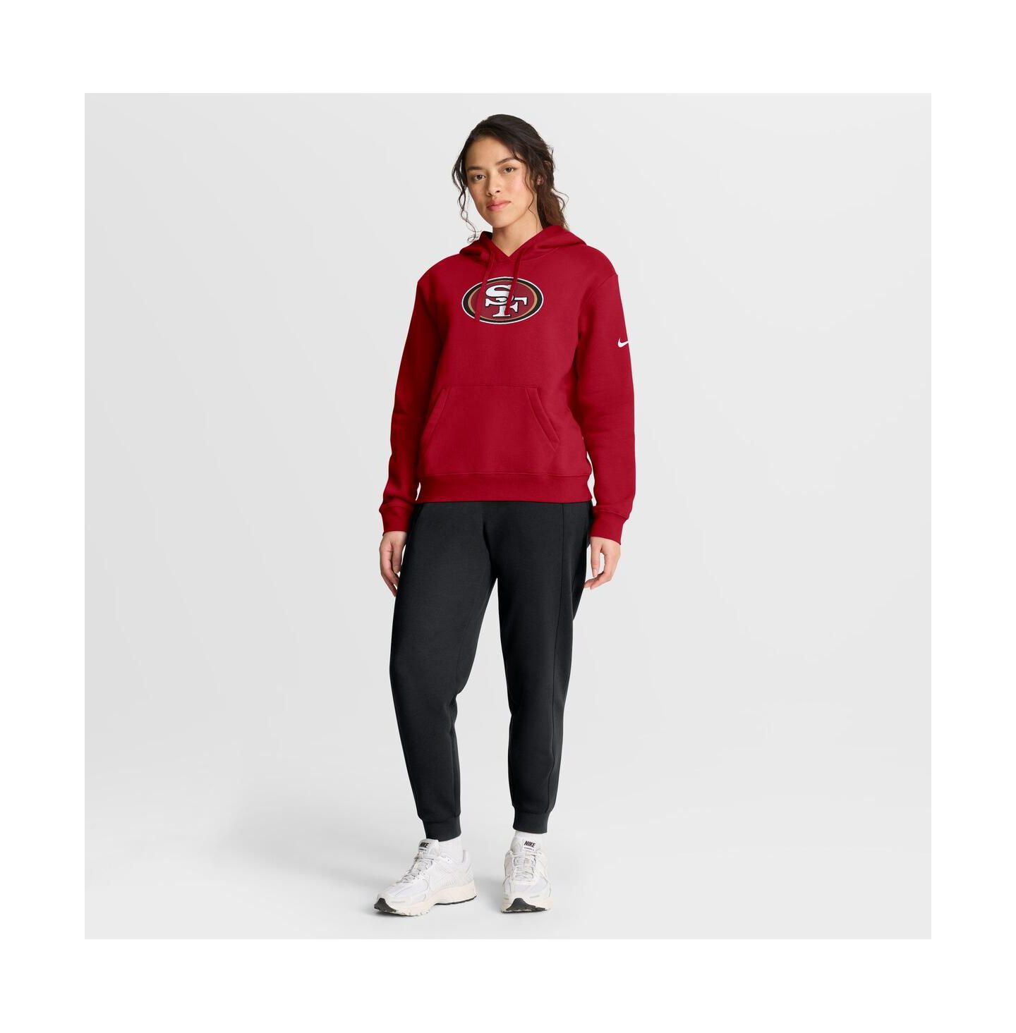 Женское худи Nike Scarlet San Francisco 49ers Club Fleece Pullover — фото 2