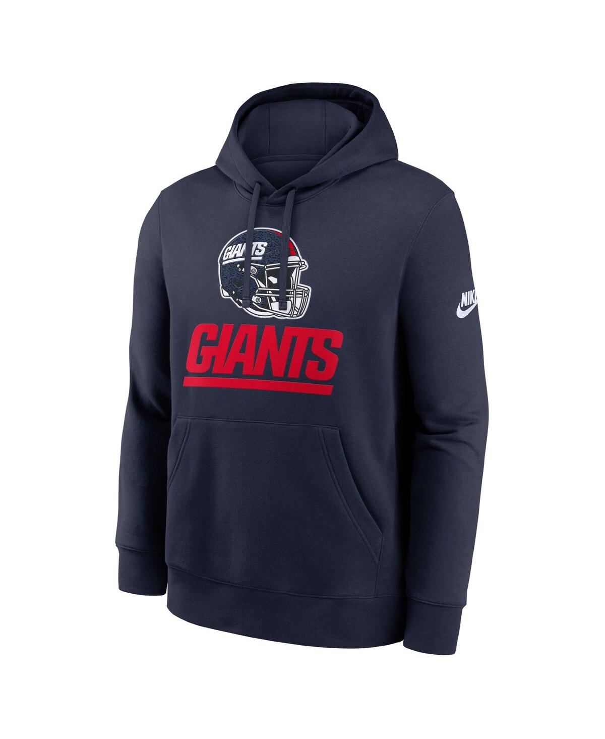 Nike New York Giants Best Season Rewind Club  Men's Nfl Pullover Hoodie In Blue