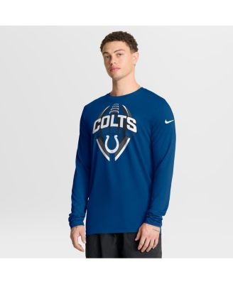 Nike - Men's Royal Indianapolis Colts Primetime Legend Icon Performance Long Sleeve T-Shirt