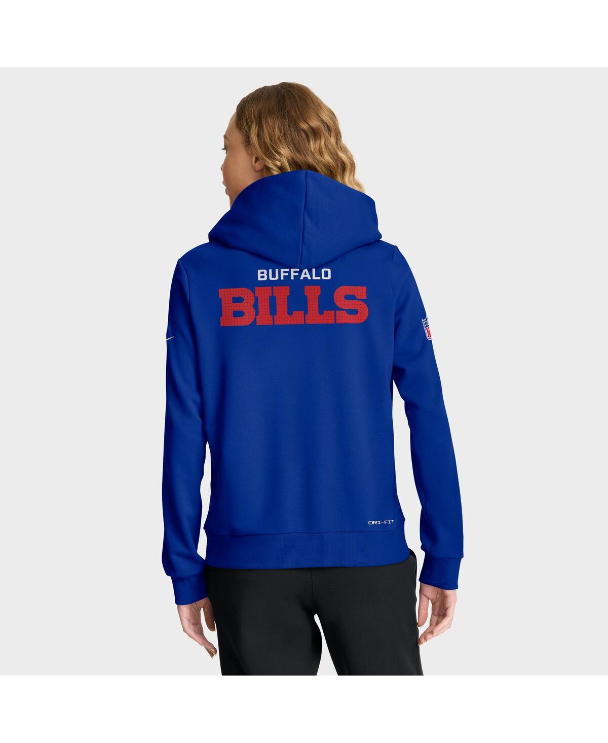 Nike Women's Royal Buffalo Bills Sideline Standard Issueâ Initial Homeâ Dri-fit Hoodie In Blue