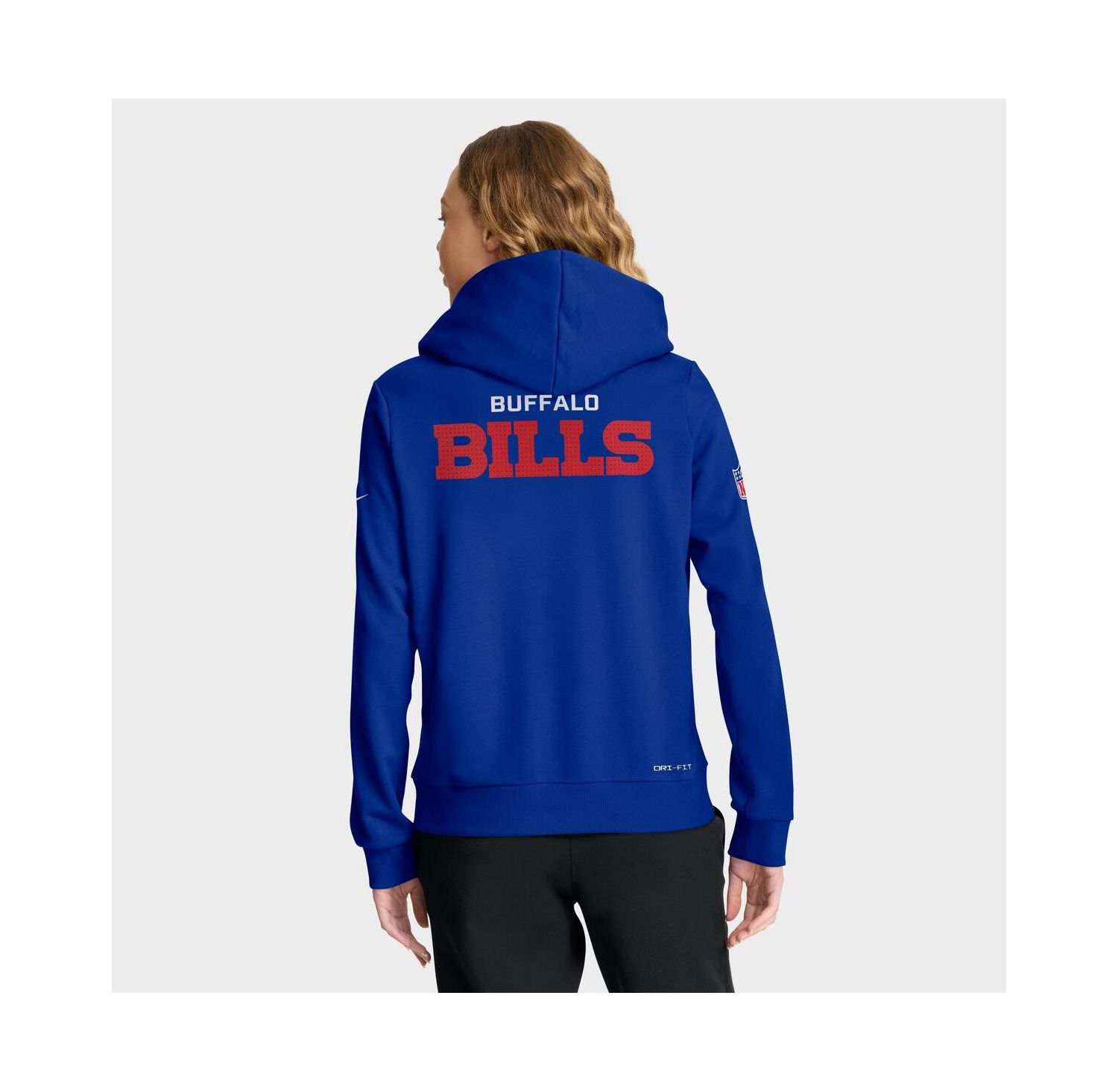 Women's Royal Buffalo Bills Sideline Standard Issue Initial Home Dri-FIT Hoodie