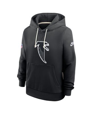 Women's Black Atlanta Falcons Throwback Sideline Standard Issue Dri-FIT Hoodie