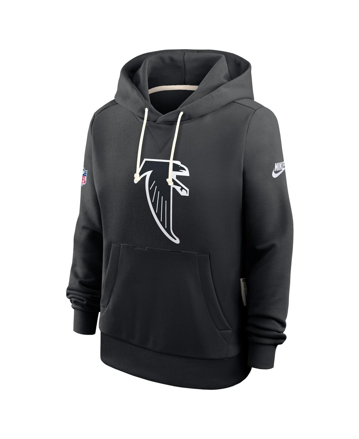 Nike Women's Black Atlanta Falcons Throwback Sideline Standard Issue Dri-fit Hoodie