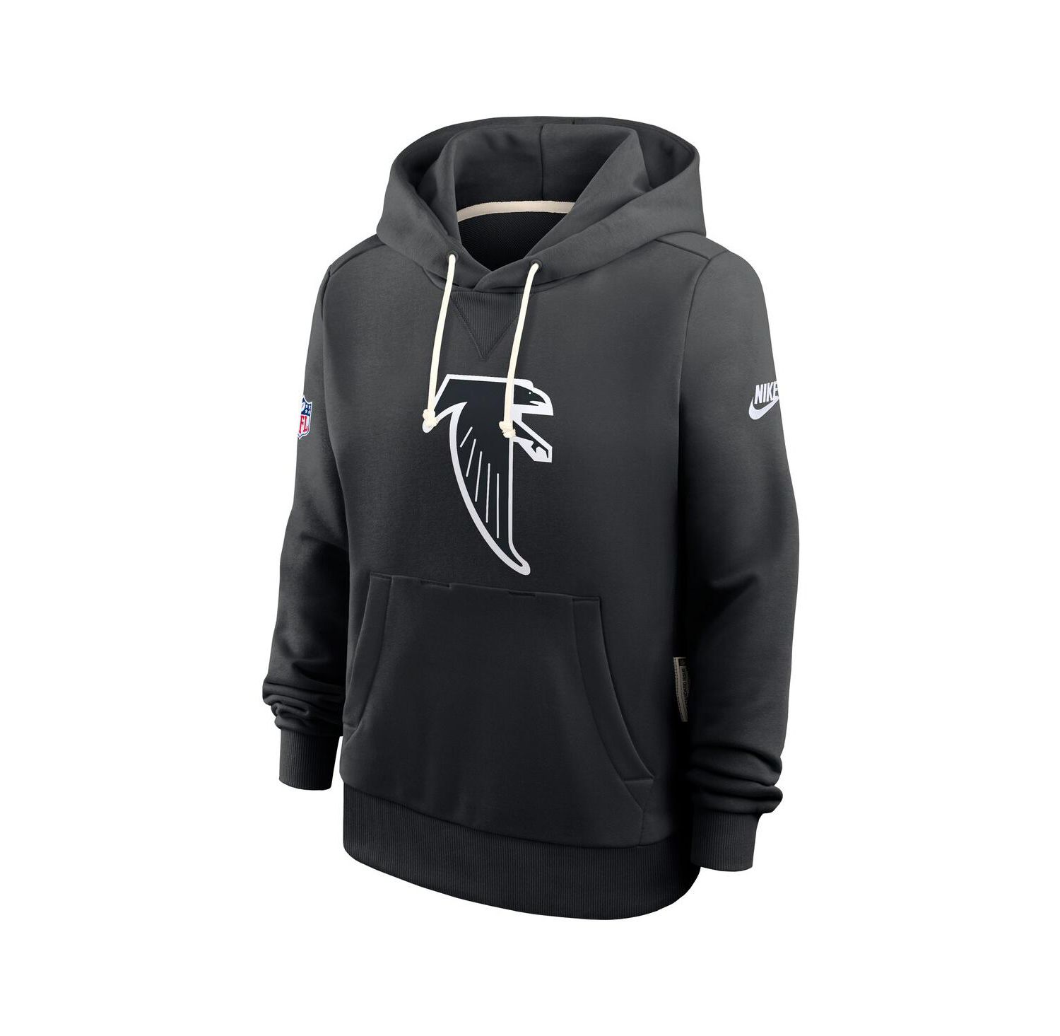 Women's Black Atlanta Falcons Throwback Sideline Standard Issue Dri-FIT Hoodie