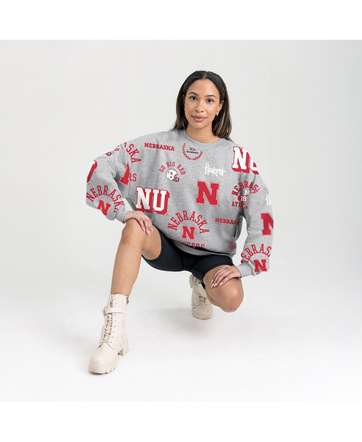 Gameday Couture Women's Gray Nebraska Huskers Always On Repeat Fleece Sweatshirt In Gray