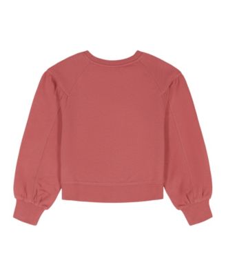 Girls' 7-16 Crewneck Raglan Sleeve Sweatshirt