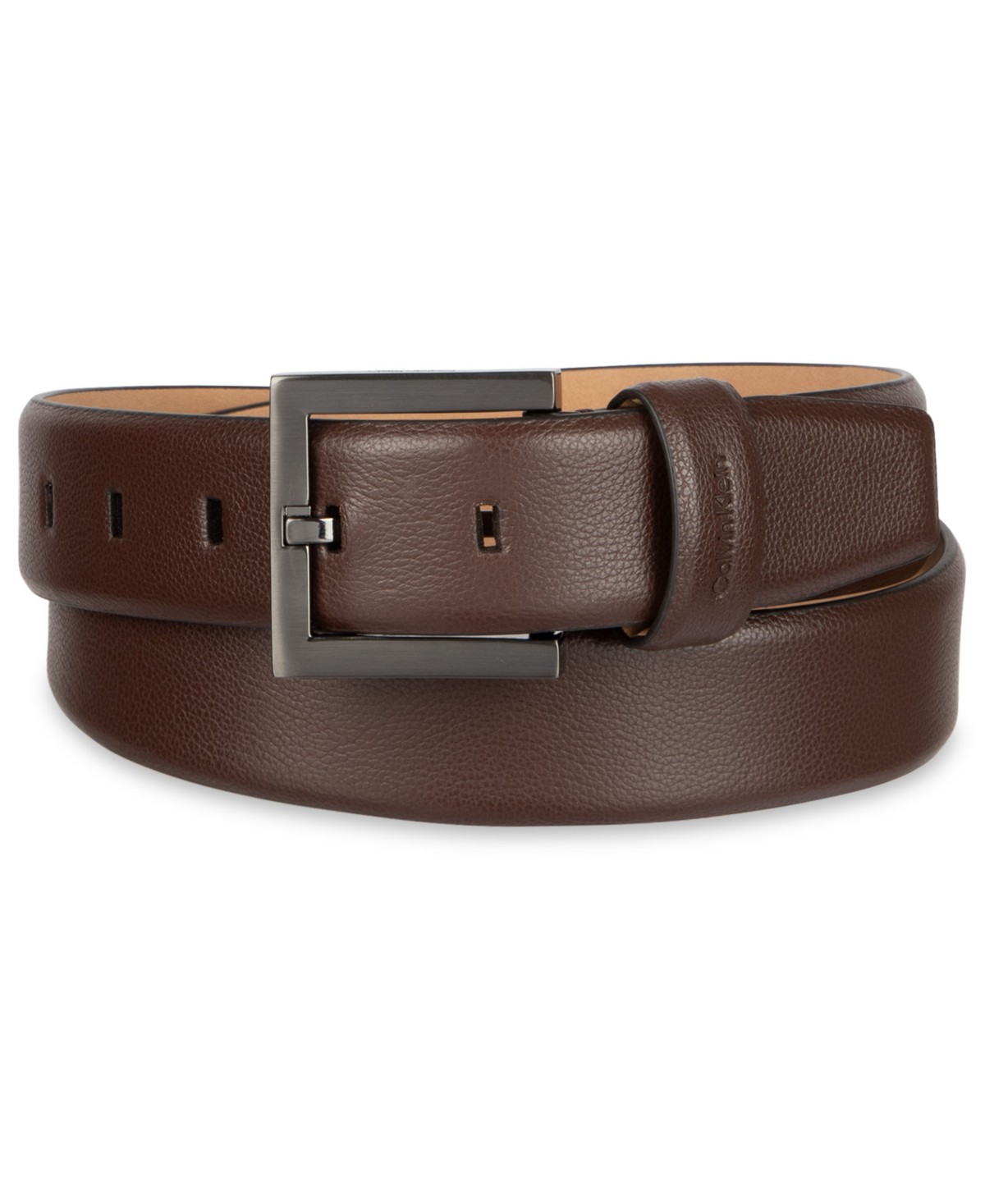 Мужские Calvin Klein FE Harness Buckle Embossed Belt — фото 1