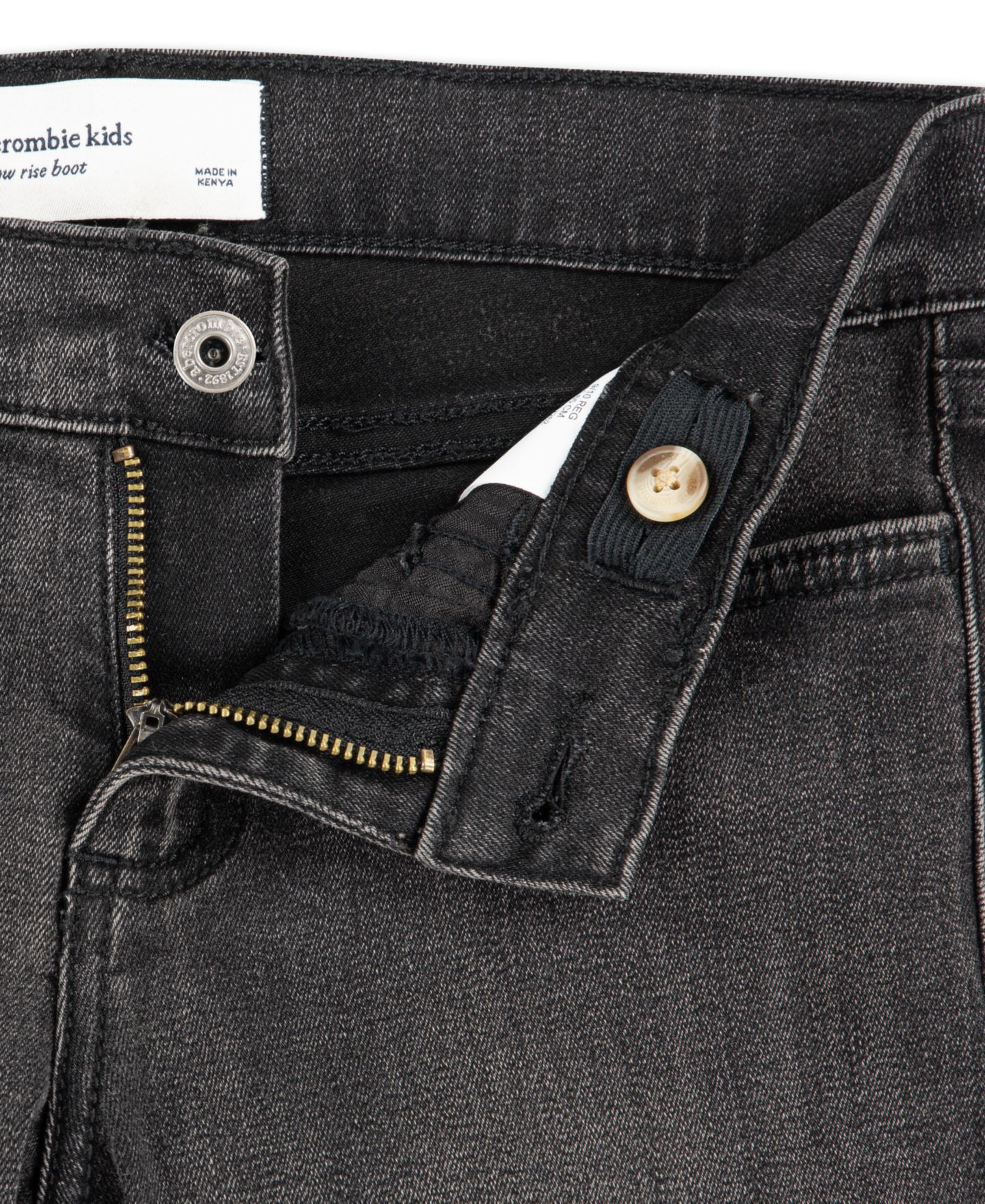 Джинсы abercrombie kids Low Rise Bootcut Jeans для девочек, цвет: Тёмный серый — фото 8