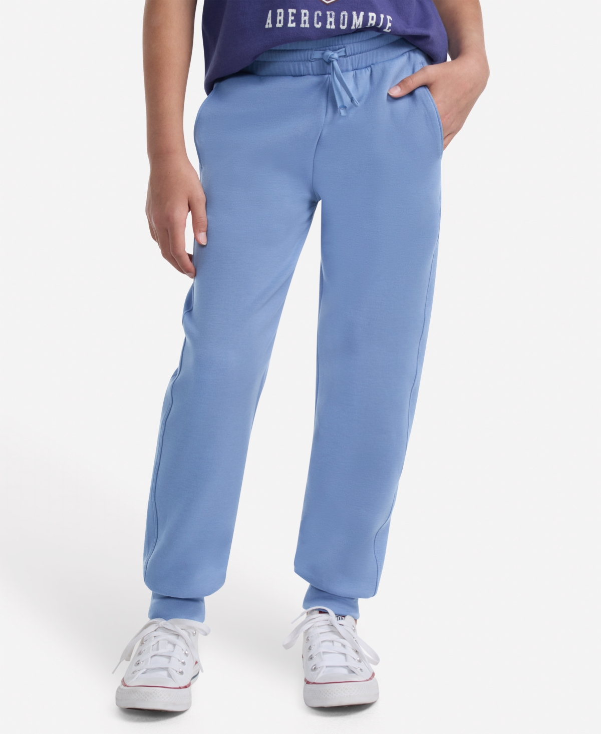 Abercrombie Kids' Girls Neo Knit Joggers In Blue