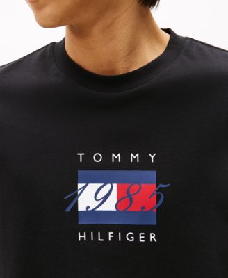 Men's Linear Flag Graphic Long-Sleeve T-Shirt