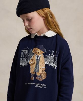 Girls 7-16 Polo Bear Fleece Sweatshirt Dress