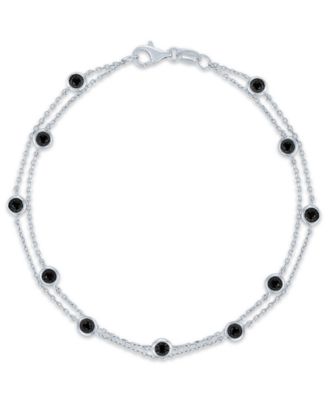Macy's - Black Diamond Bracelet (1/4 ct. t.w.) in Sterling Silver