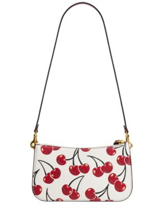 Penn Small Cherry Print Leather Shoulder Bag