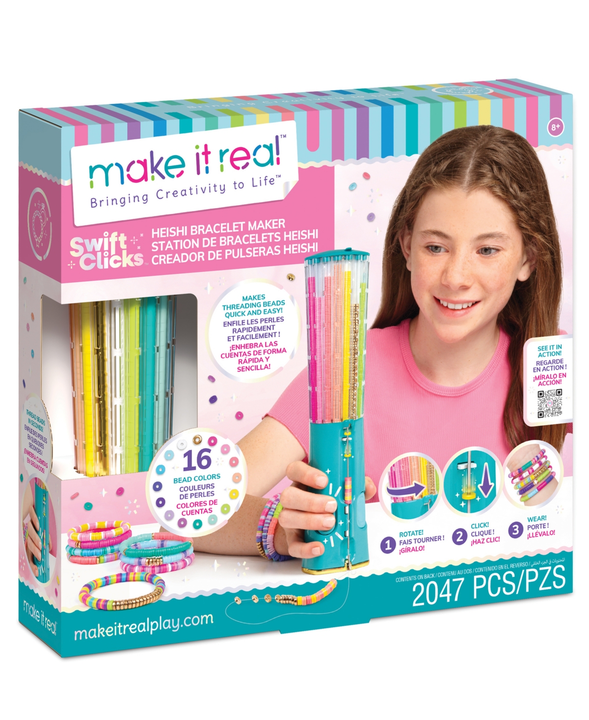 Make It Real Swift Click Heishi Bracelet Maker In Multi