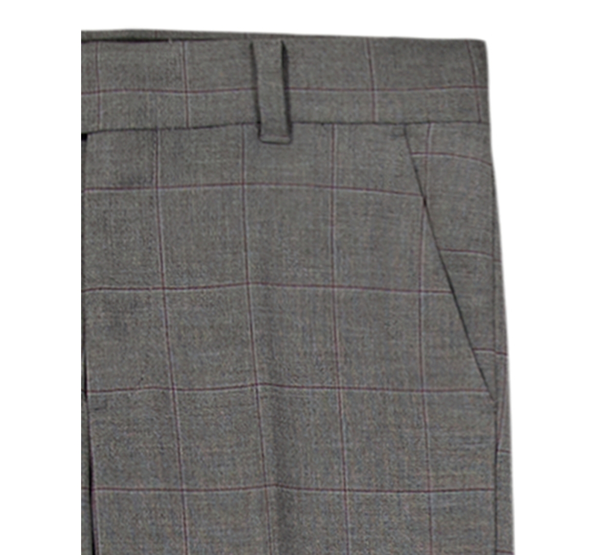 Calvin Klein Boys 8-20 Stretch Textured Windowpane Pants