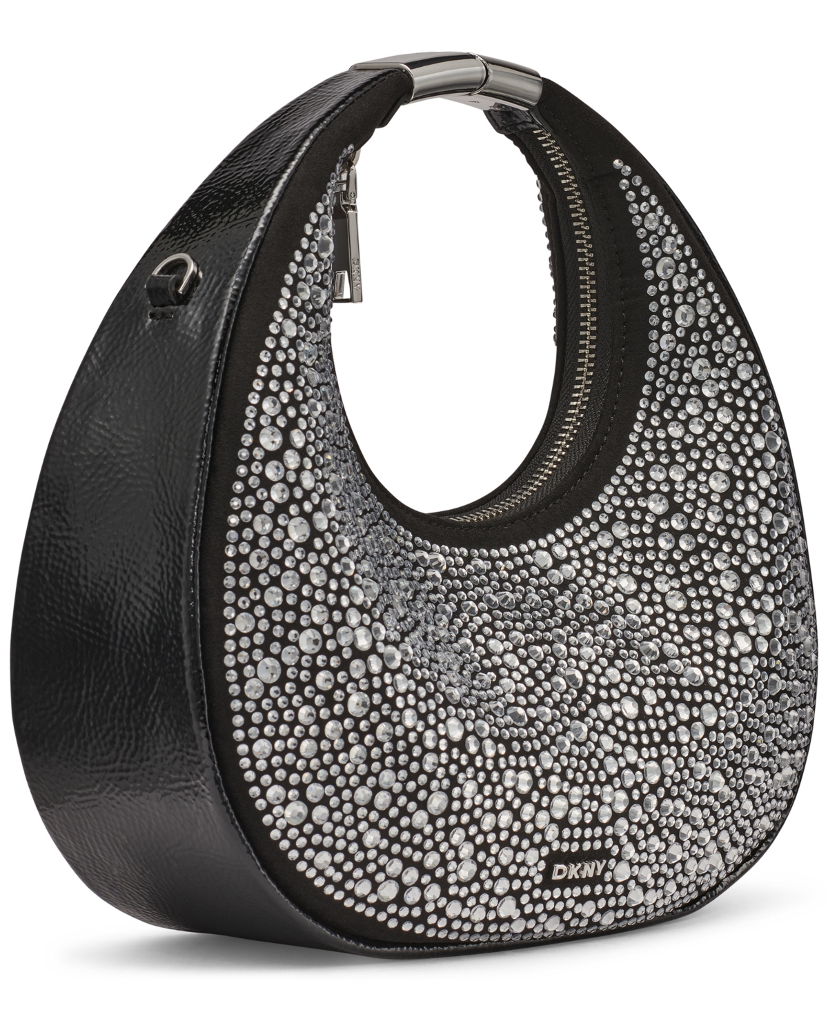 Dkny Margot Crescent Top Zip Small Crossbody Bag In Animal Print
