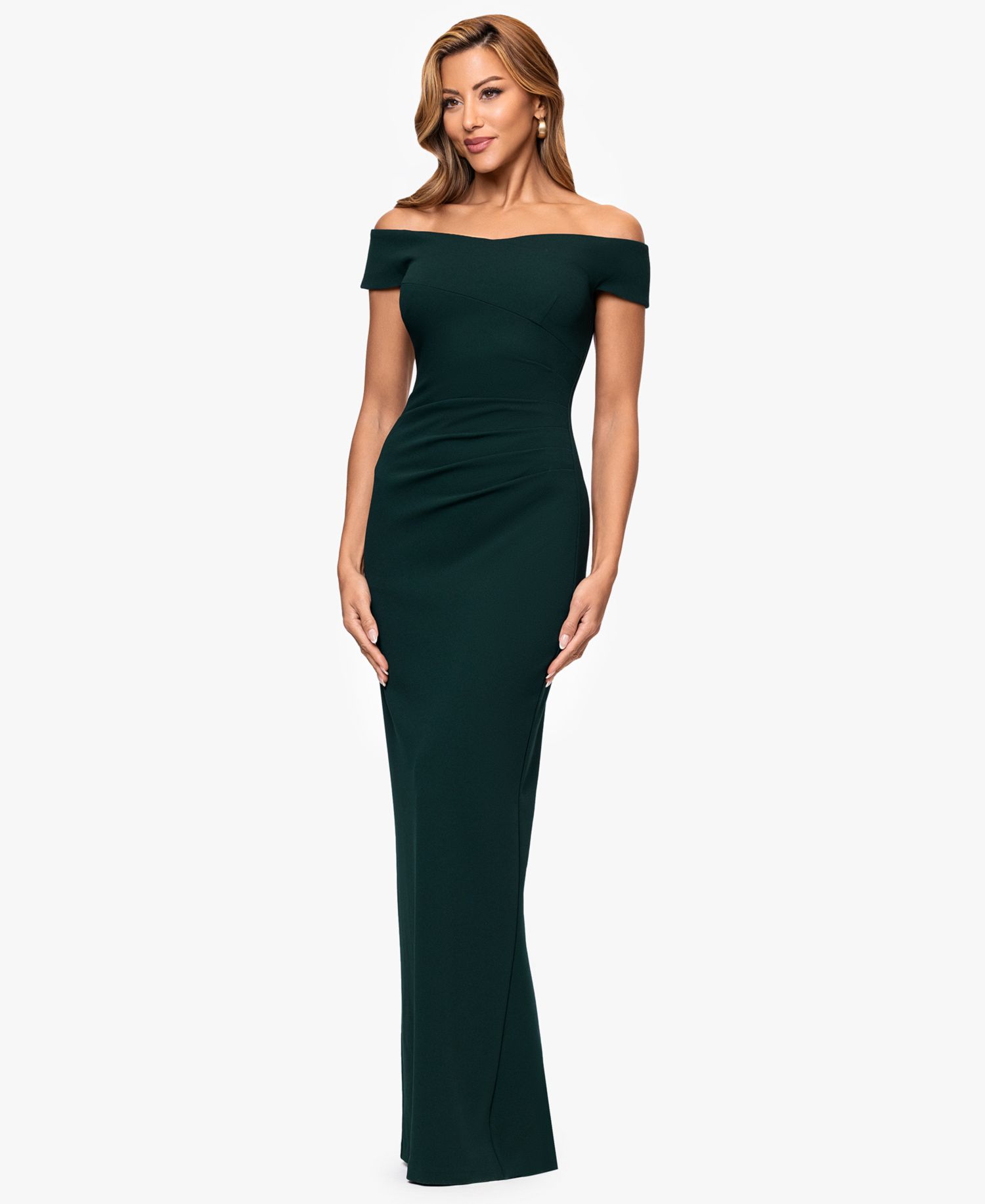 Women's Off The Shoulder Back Slit Dress