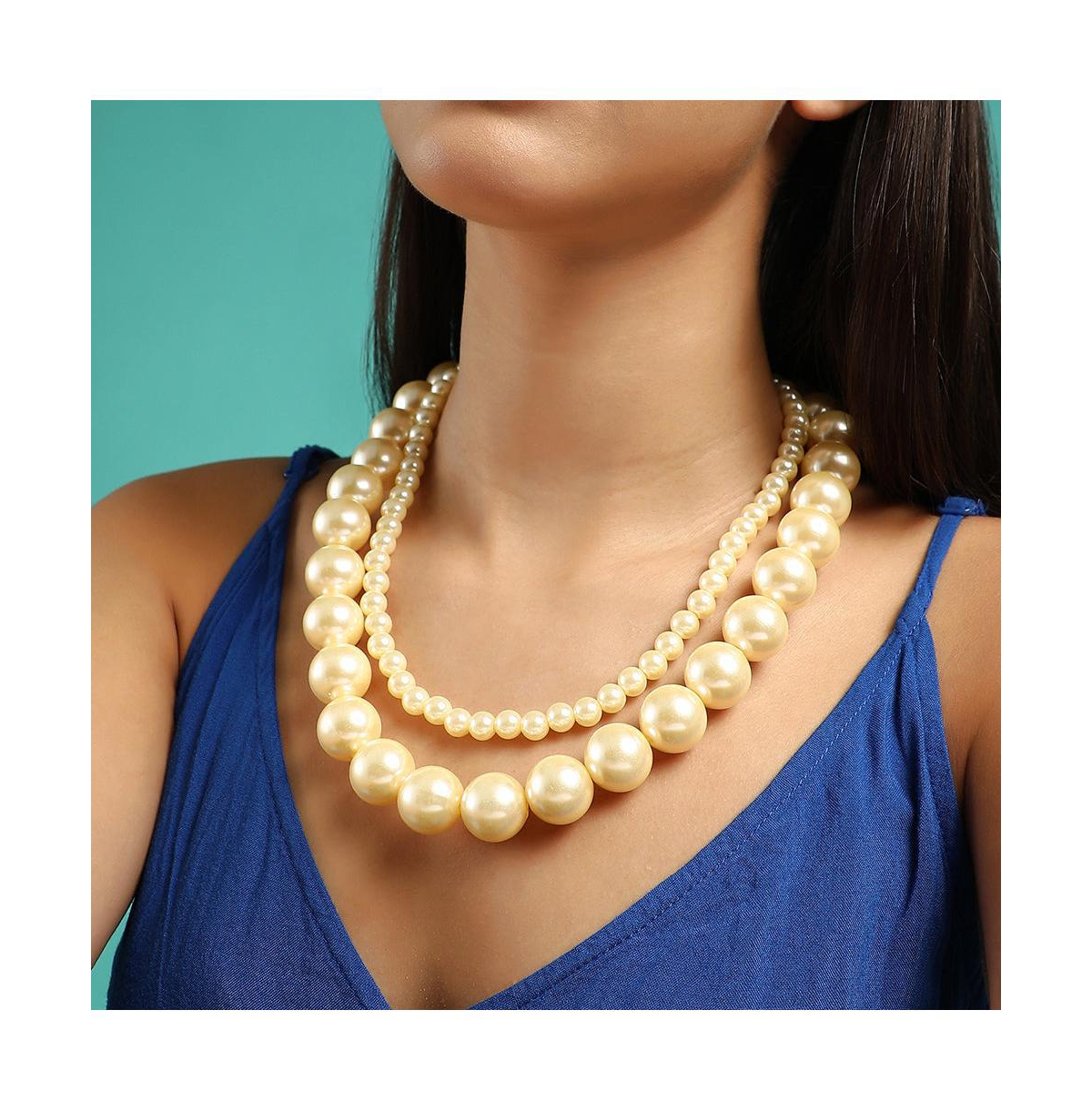 Sohi Women's The Jackie Multi-Layer Necklace