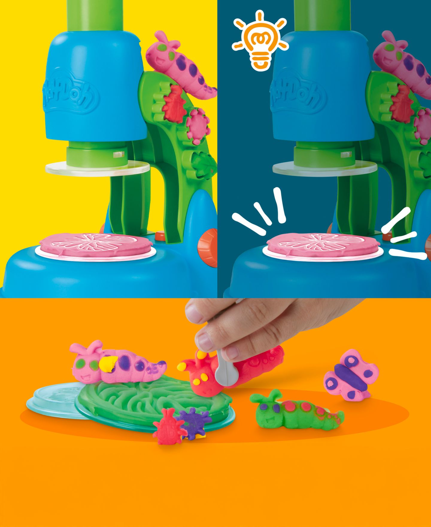 Детский игровой набор Play-Doh Light and Look Microscope Playset — фото 10