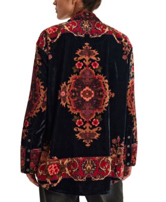 Women's One Night Floral Print Long Sleeve Top