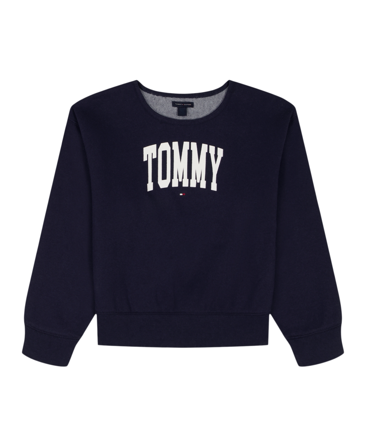 Tommy Hilfiger Girls 7-16 Raw Edge Sweatshirt In Black