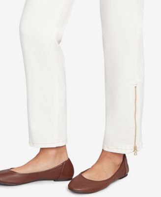 Petite Zipper Hem Pull-On Pants