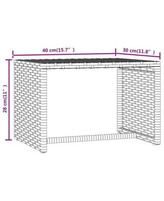 Patio Sunbed Set of 3 Gray PE Rattan, Powder-Coated Steel Large